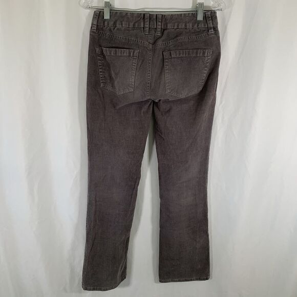 J. Crew Corduroy Pants Women's 29 OS Grey Low Rise Favorite Fit Ribbed - Picture 7 of 8